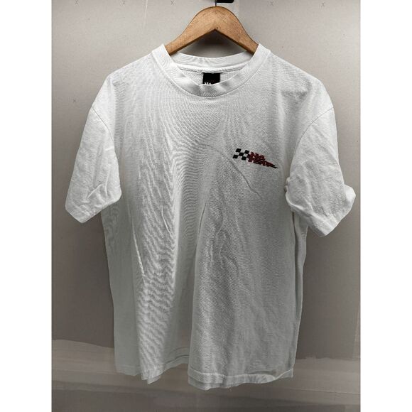 Vintage No Fear 90s Y2K Who Needs Friends at 300 MPH Size XL Shirt Racing Funny - Picture 4 of 6